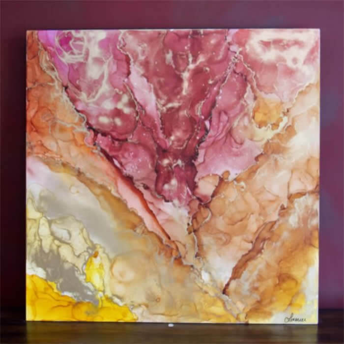 Alcohol Ink Coasters