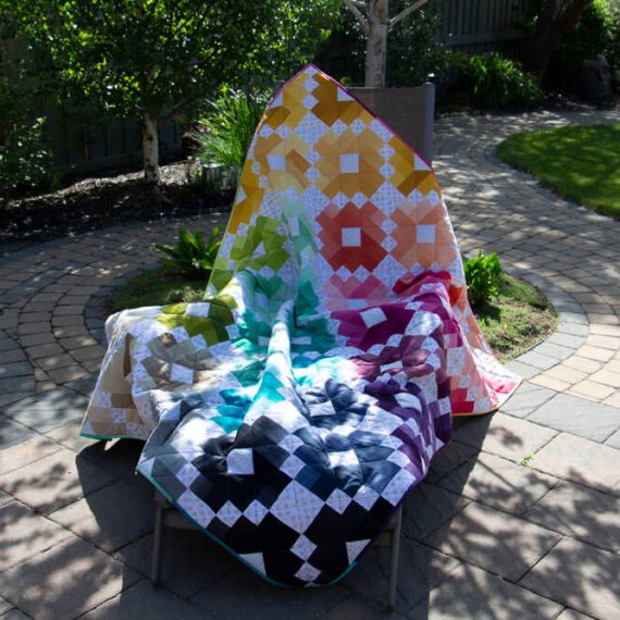 Ombre Gems (pattern by Quilty Love)